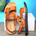 JLF05 Wholesale  Men Slippers Sandals Leather Outdoor
